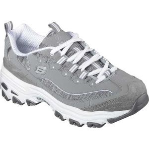 Gray women’s sketchers sneakers